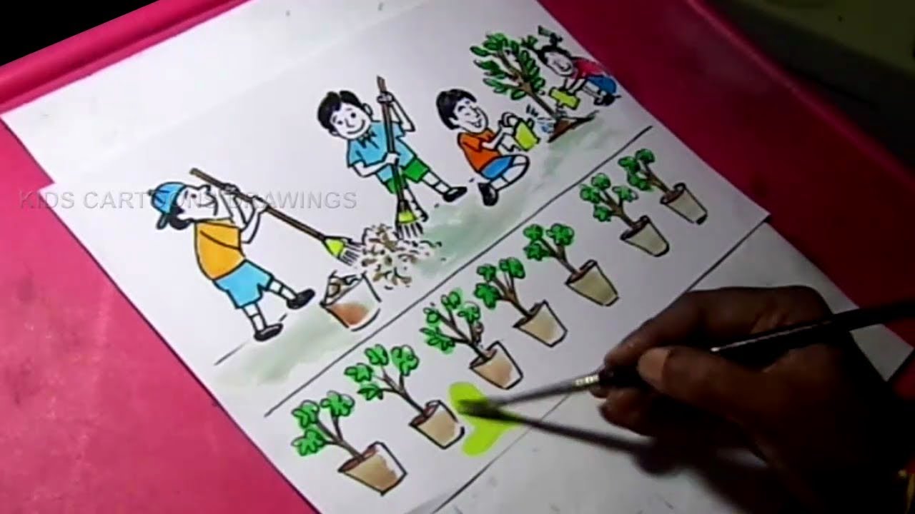 1280x720 How To Draw Clean India Green India Drawing For Kids