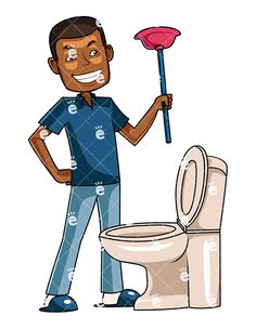 236x304 Woman Holding An Upturned Plunger Near A Toilet Toilet Bowl