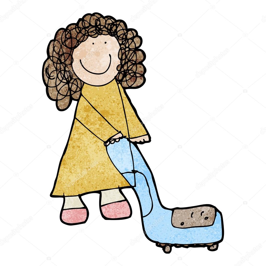 1024x1024 Drawing Of A Woman Cleaning Stock Vector Lineartestpilot