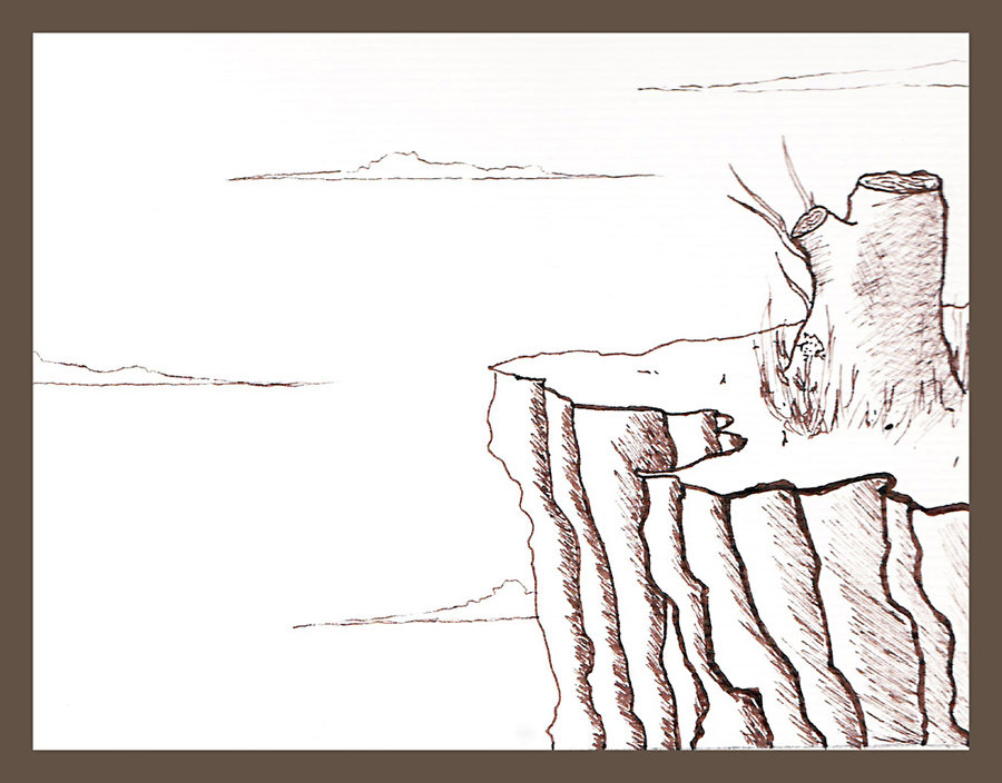 Cliff Drawing at GetDrawings | Free download