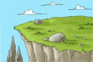 300x200 How To Draw A Cliff