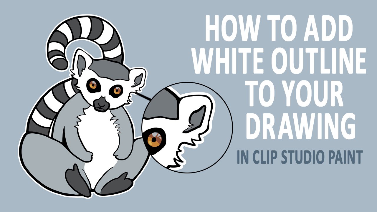 1280x720 How To Add White Outline To Your Drawing Clip Studio Paint