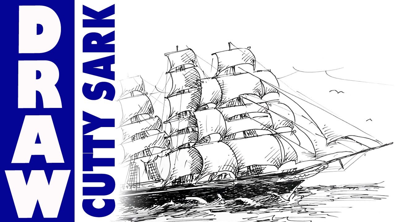 1280x720 How To Draw The Cutty Sark