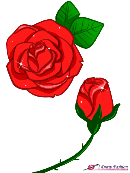 450x600 How To Draw Roses I Draw Fashion