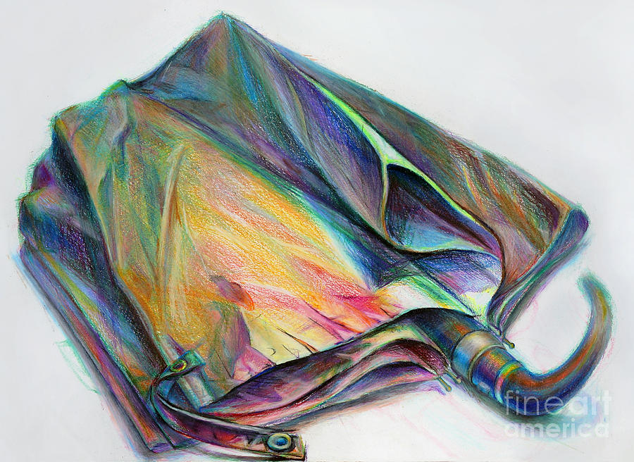 900x656 Umbrella Drawing By Marie Jeon