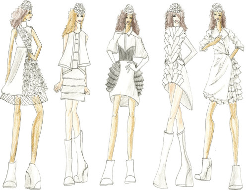 500x383 To Draw A Dress Design To Show Your Fashion