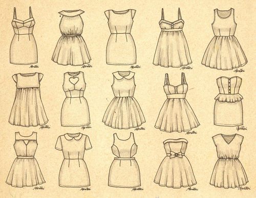 500x387 Cool Dresses Drawings (Tumblr) Shared By Catiita Macio