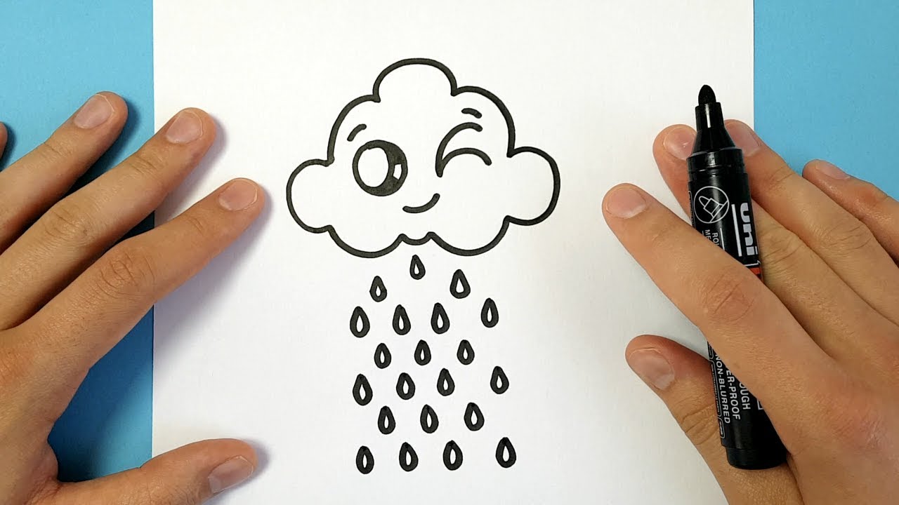 1280x720 How To Draw A Cartoon Cloud Easy