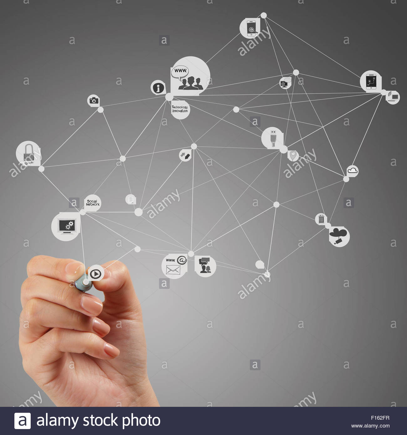 1300x1390 Close Up Of Hand Drawing Cloud Computing Diagram On The New