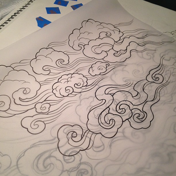 612x612 Tibetan Clouds Part Of My Next Tattoo . Art
