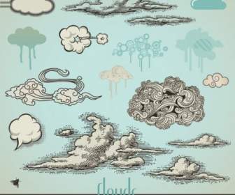 336x280 Heartshaped Clouds Vector Vector Heart Free Vector Free Download