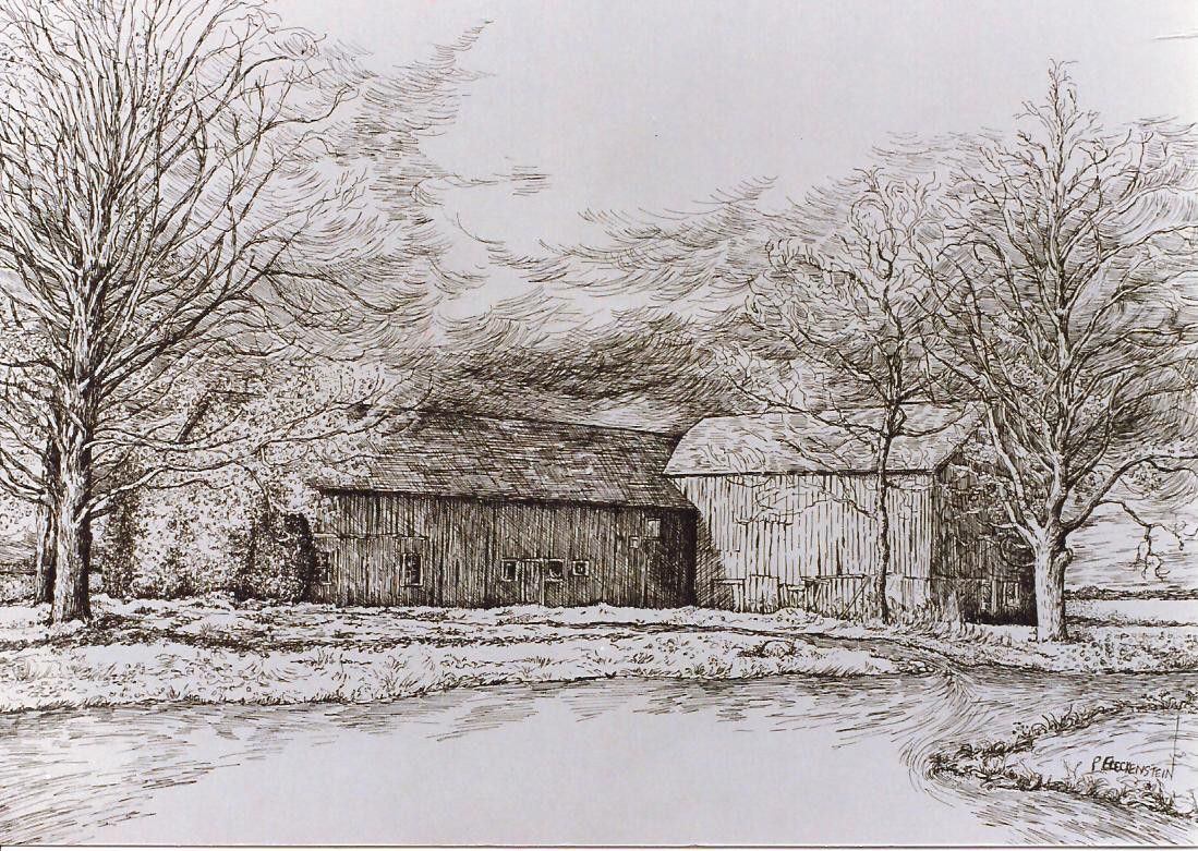 1099x781 Pen And Ink Drawing Printof Original Pen Drawing,landscape,old