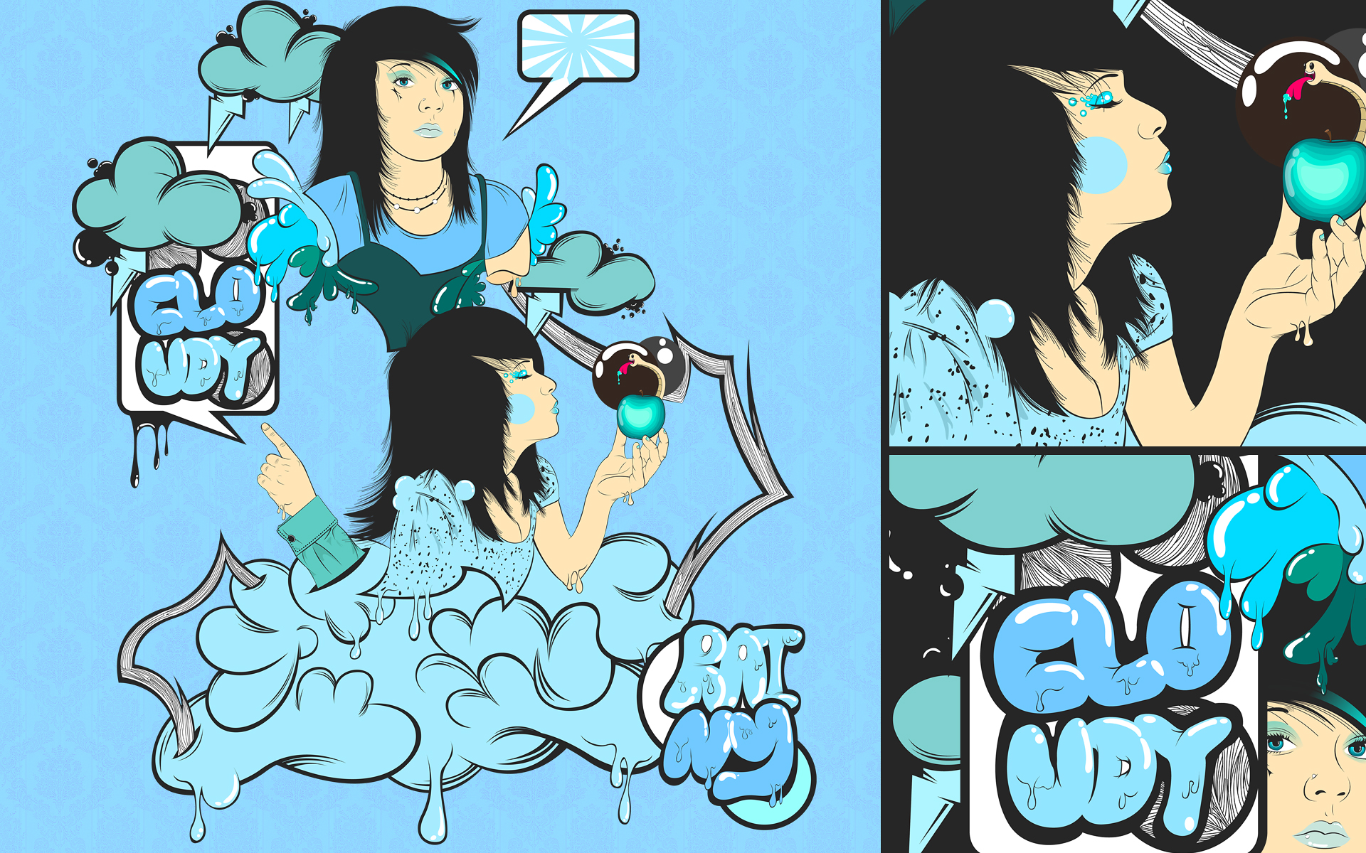 1920x1200 Escence Of A Cloudy Day. Drawings, I Love The Cloudy Days Like