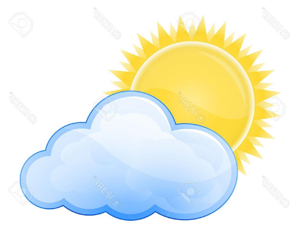 1024x817 Hd Clouds Clipart Partly Cloudy Drawing