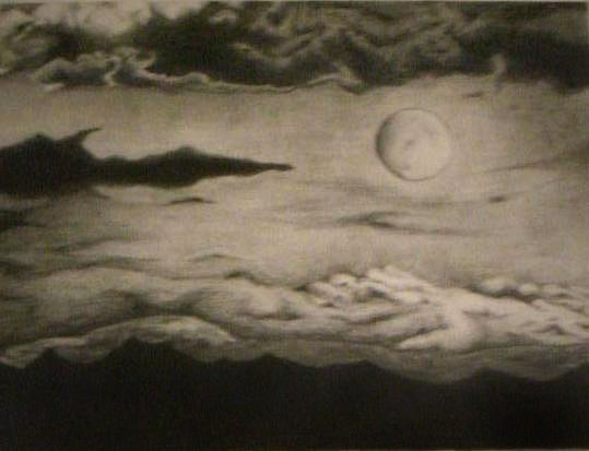 539x413 Cloudy Night Sky By Kcaffeine