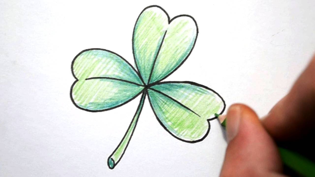 1280x720 How To Draw A Shamrock