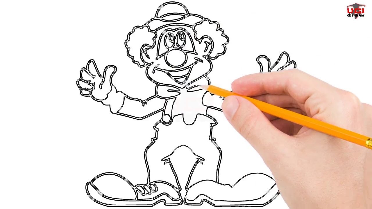 1280x720 How To Draw A Clown Step By Step Easy For Beginnerskids Simple