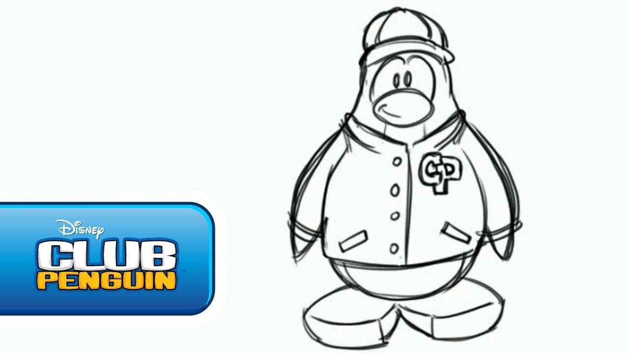 1280x720 Club Penguin How To Draw A Penguin For Billybob's Art Challenge