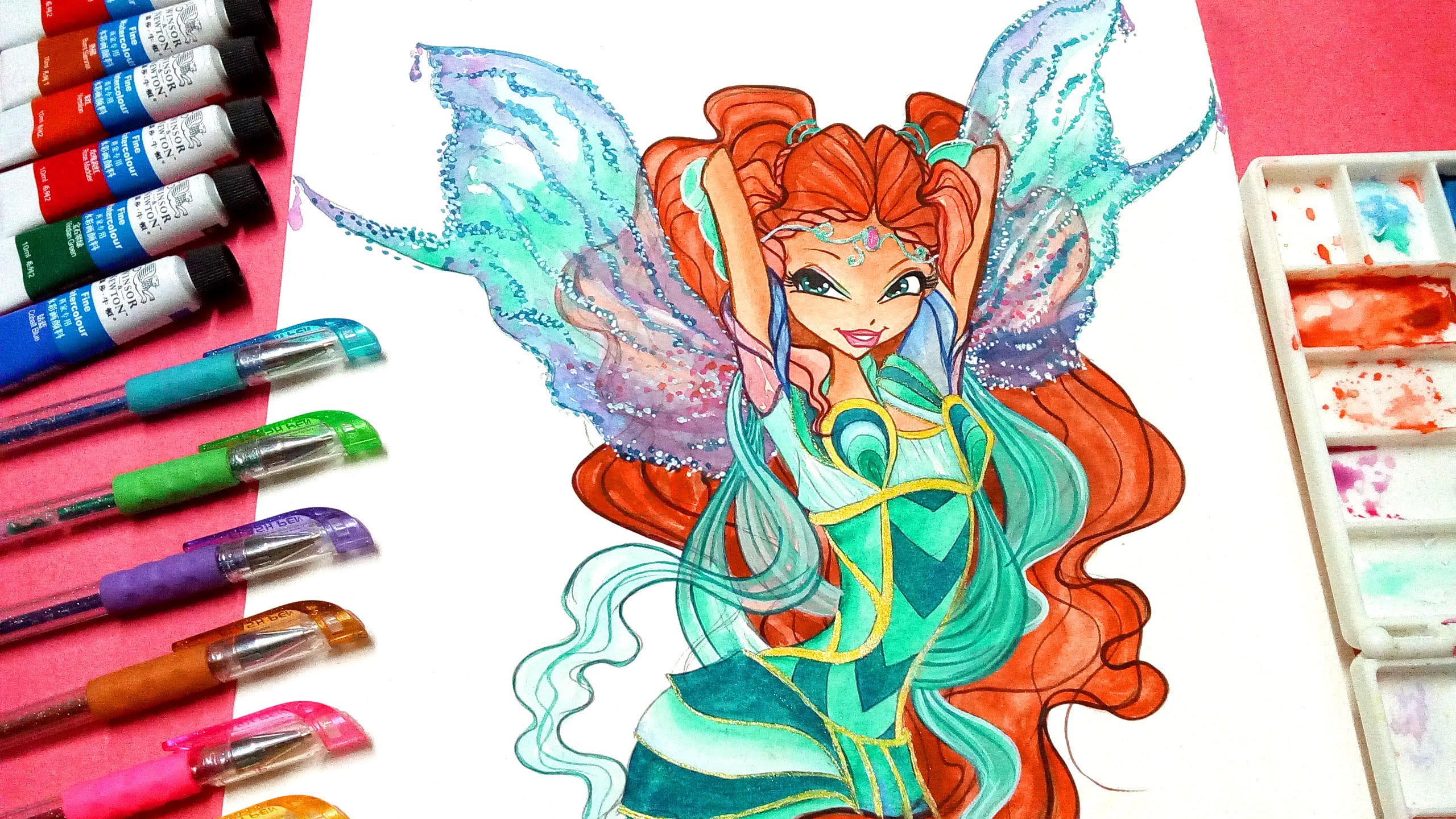 2560x1440 Drawing How To Draw Winx Club Aisha