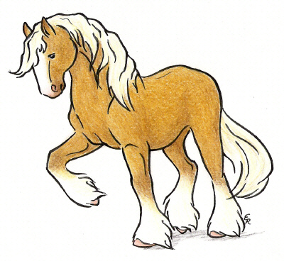 400x368 Caramel Draft Horse By Wildspiritwolf