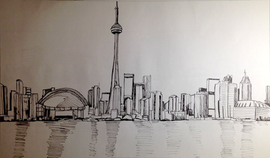 Cn Tower Drawing at GetDrawings | Free download