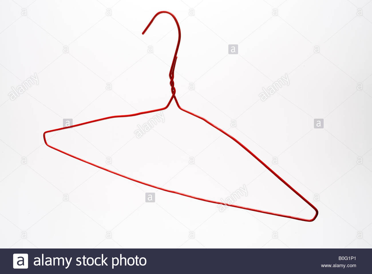 1300x956 Red Metal Coat Hanger Stock Photo, Royalty Free Image 17563001