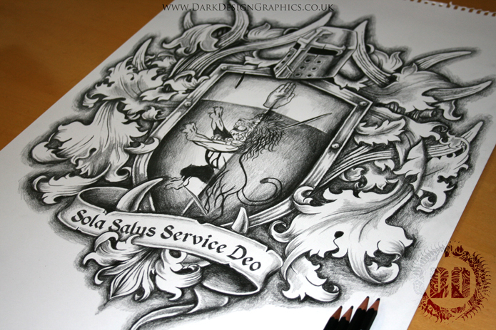 695x463 Family Coat Of Arms Tattoo Design Arm Tattoo, Tattoo Designs