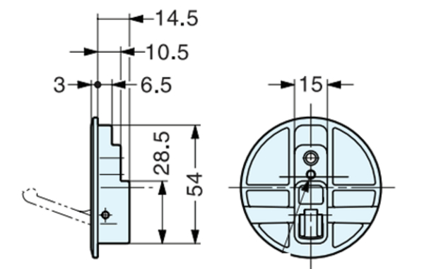 600x381 Recessed Coat Hook Sds London
