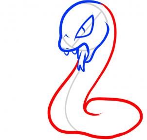 302x288 How To Draw How To Draw A Cobra For Kids
