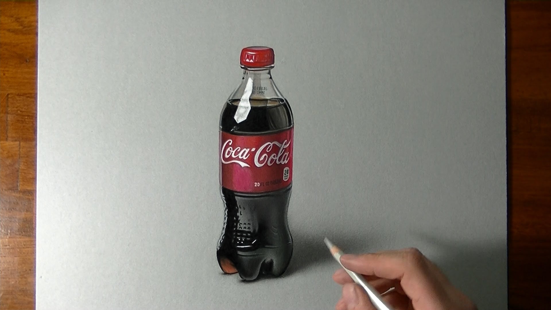 1920x1080 Drawing Time Lapse Coca Cola Plastic Bottle