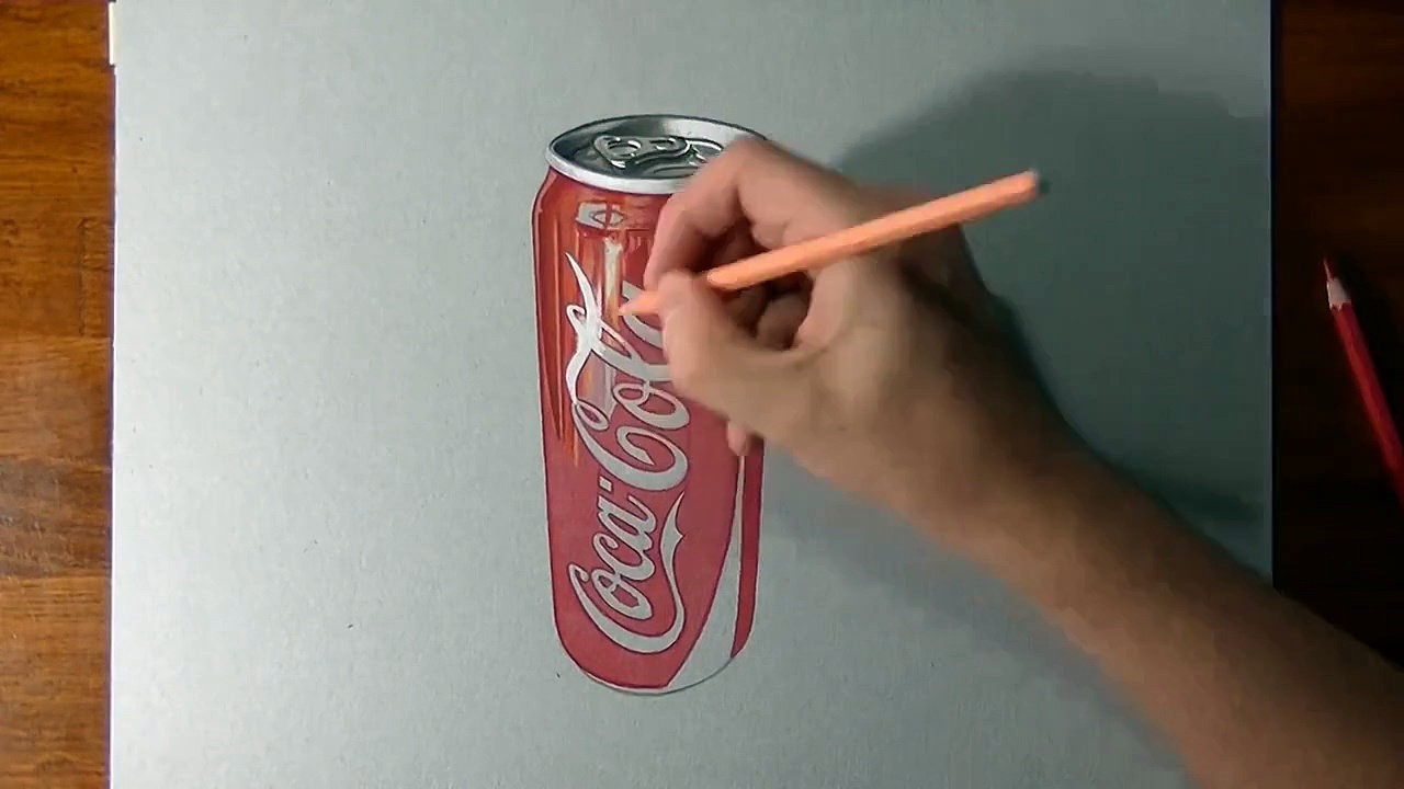 1280x720 How I Draw A Coca Cola Slim Can
