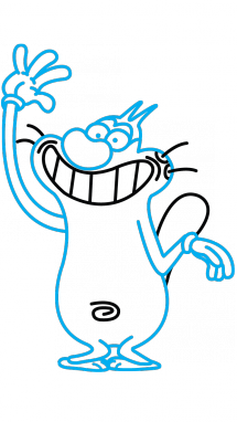215x382 How To Draw Oggy, Cartoons, Easy Step By Step Drawing Tutorial