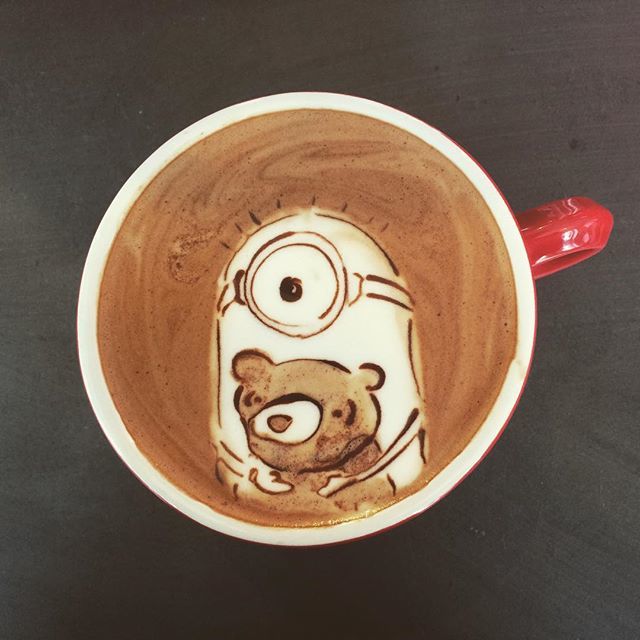 640x640 Cute Minions Latte Art By Melannie Aquino Art