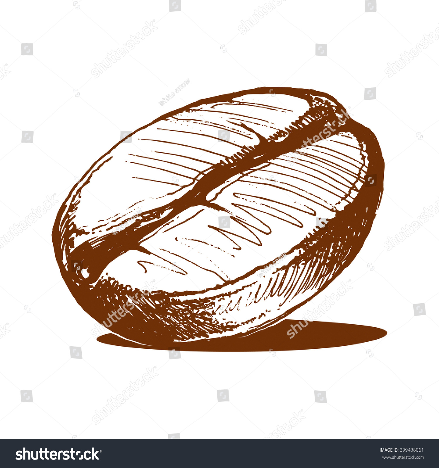 Coffee Bean Drawing at GetDrawings | Free download