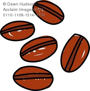 296x300 A Whimsical Drawing Of Coffee Beans Clipart Images And Stock