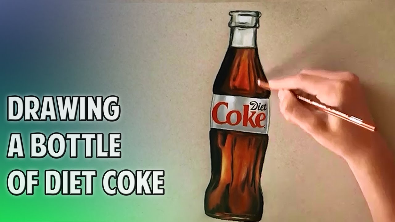 1280x720 Drawing A Bottle Of Diet Coke
