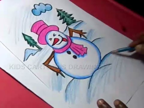 480x360 How To Draw Winter Season Detailed Drawing Step By Step For Kids