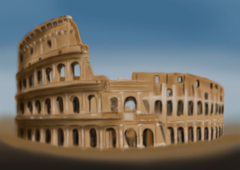 800x568 Learn How To Draw The Colosseum (Wonders Of The World) Step By