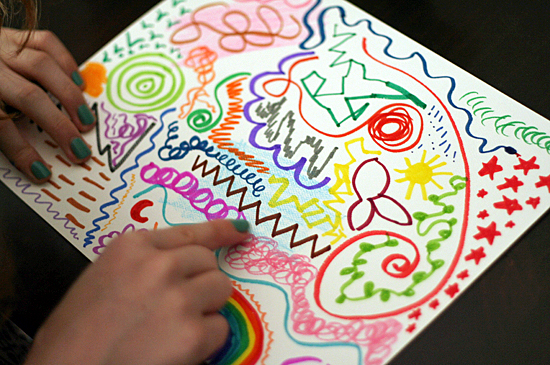 550x365 Draw, Cut, And Collage An Abstract Art Project Make And Takes