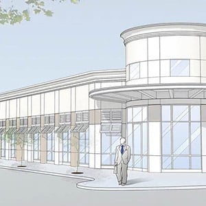 300x300 Architectural Drawing For Proposed Cnl Bank Building On Edgewater