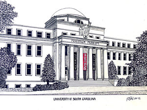 300x224 College Campus Drawings Fine Art America