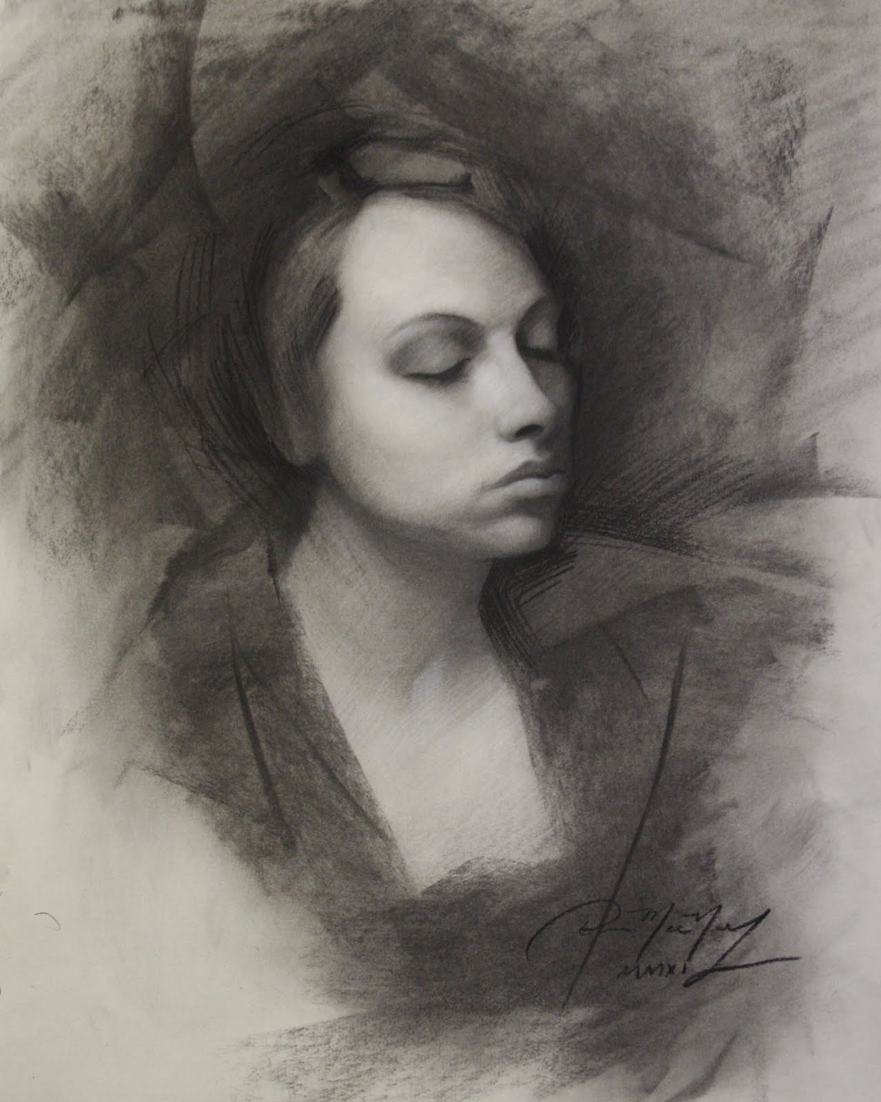 1279x1600 Gallery Charcoal Drawing Portrait Images,
