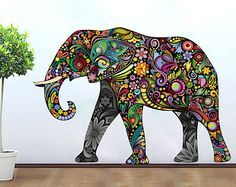 236x187 Decorated Indian Elephant Drawing