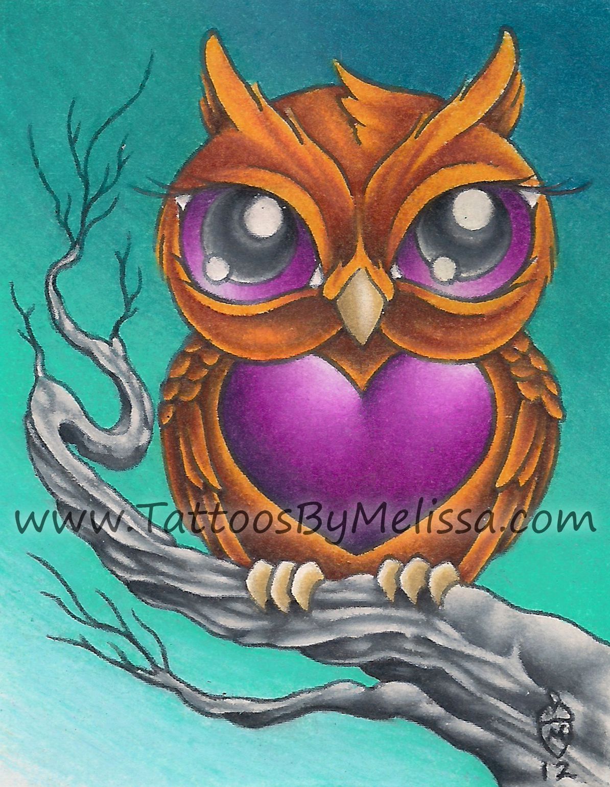 1194x1539 Cute Owl 2.5x3 Colored Pencils On Bristol Paper Artistmelissa