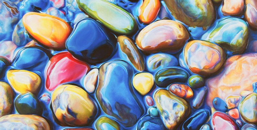 900x456 Not Your Average Drawing Of A Rock Colorful Riverbeds Drawn