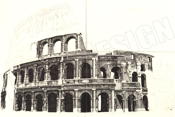 600x401 Drawing The Colosseum