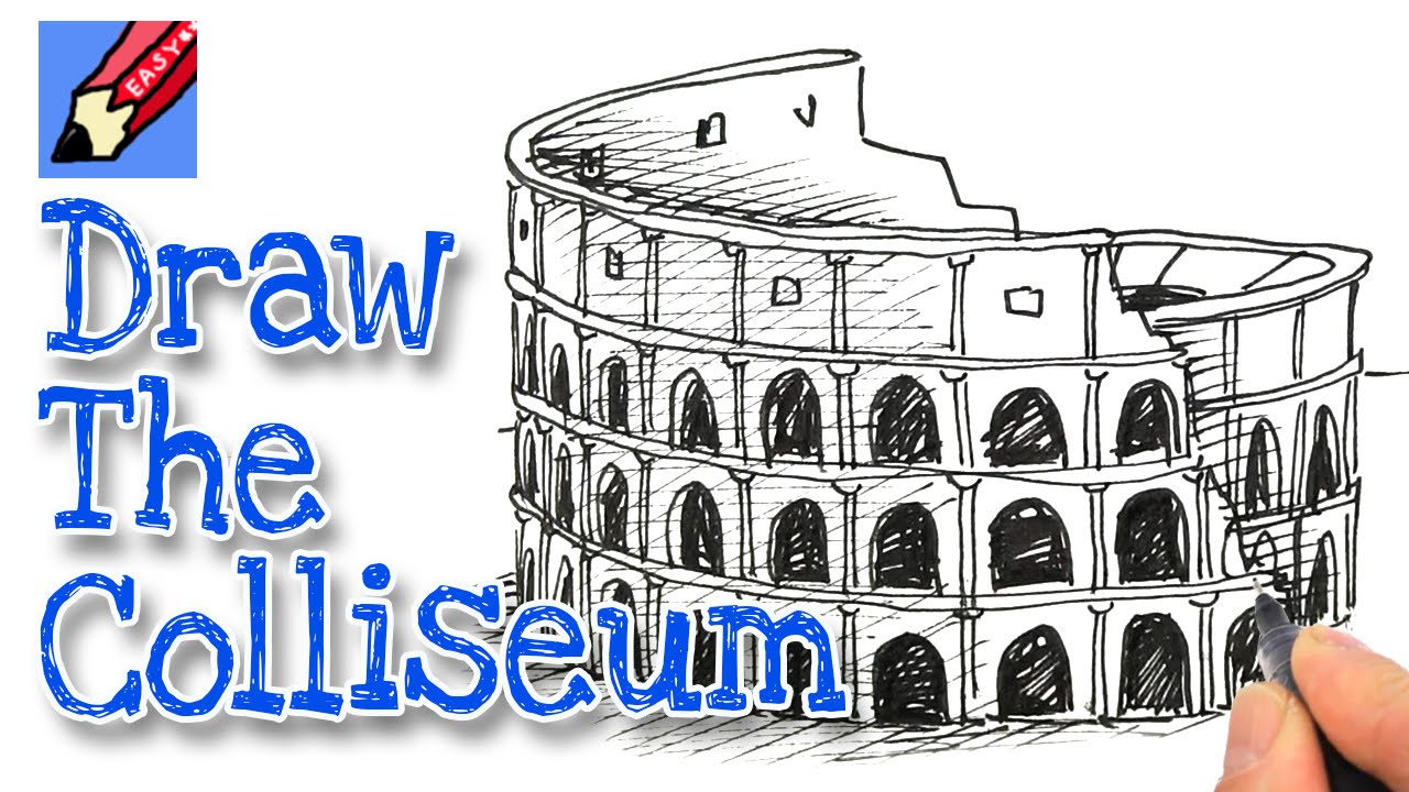 1280x720 How To Draw The Coliseum Real Easy Art And Inspiration