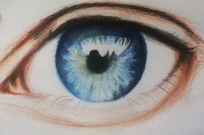 400x266 Coloured Pencil Drawing Of An Eye By Tumatum