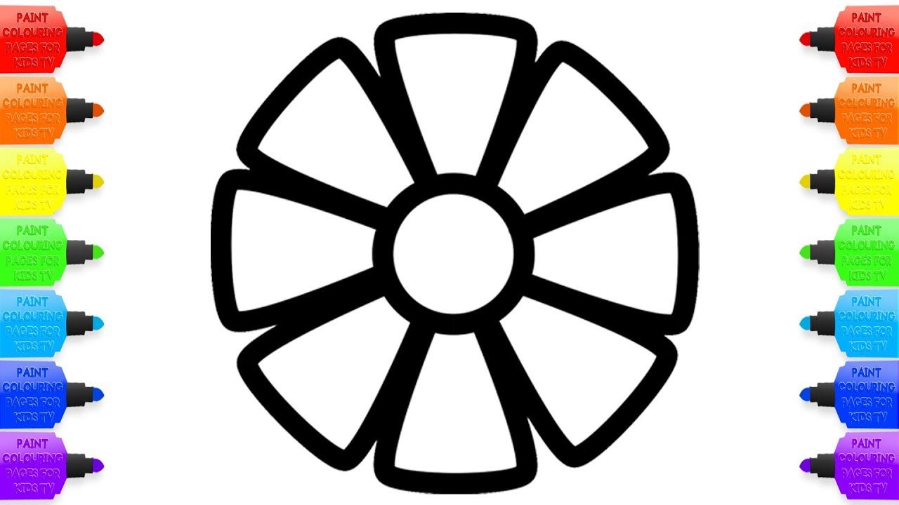 1280x720 How To Draw Flowers Coloring Pages Drawing For Children