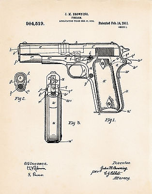 Colt 45 Drawing at GetDrawings | Free download